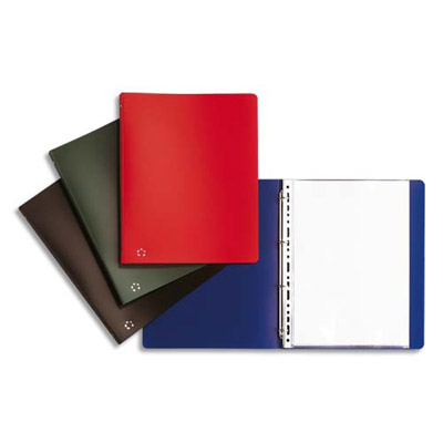 CLASSEUR A 4 ANNEAUX NOIR - DOS 3 CM - 25,5 X 32 CM - EN POLYPROPYLENE 8/E10