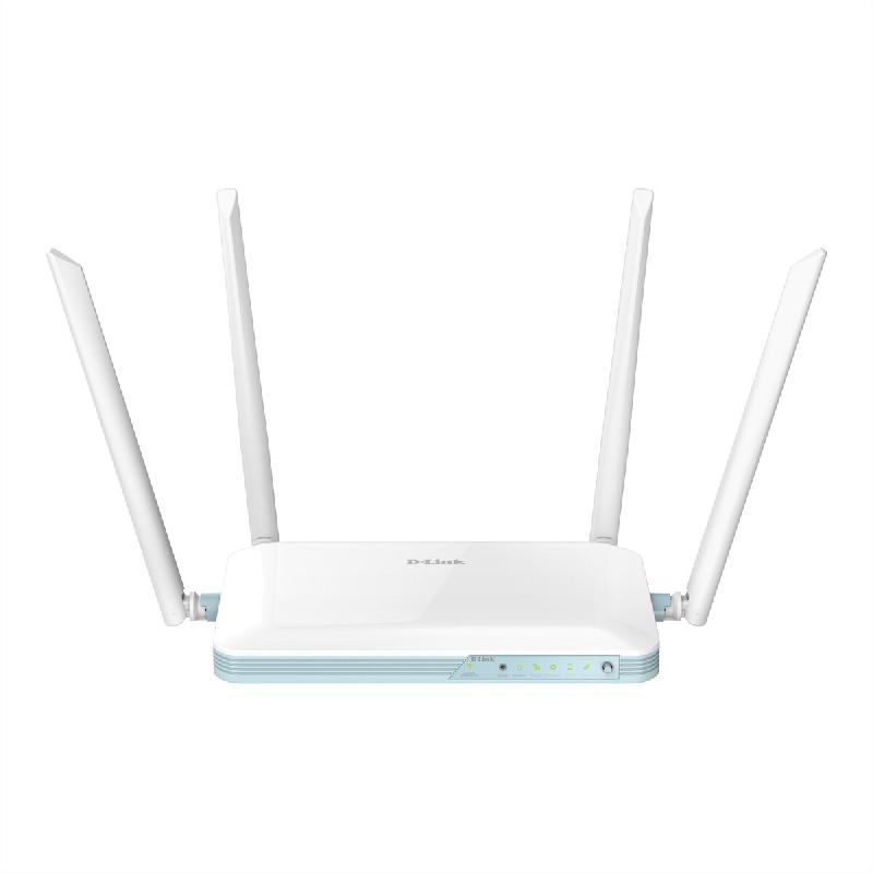 D-Link G403 Eagle Pro N300 4G Router, 4x Gigabit LAN, 1x WAN, LTE - blanc G403/E_0