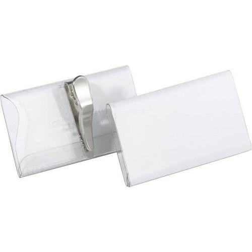 DURABLE Badges pince crocodile 15,5 x 5,5 x 21,5 cm plastique 25 pièces - transparent 811019_0