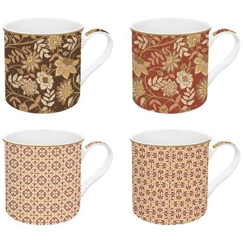 EASY LIFE Coffret 4 mugs 30 cl - Fleurs de Rêves - 035-1220500_0
