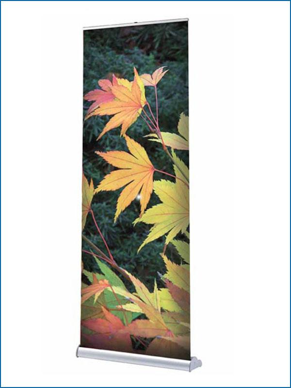 Enrouleur Orient 1000 - Banner astucieux avec socle design et stable - Dimensions structure 2200x1025x180 mm_0