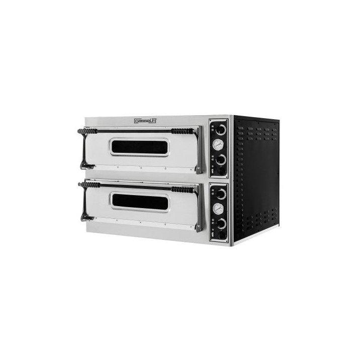 Four inox 2 chambres 6 pizzas (Ø)320 mm, 14 400 W, 400 V - TRI_0