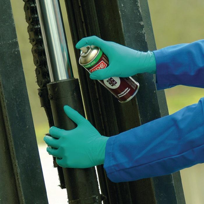 Gant jetable TouchNTuff 92-600 - taille 8 1/2-9 - vert - EN 374 - EPI catégorie III - nitrile - boîte de 100 pièces - ANSELL_0