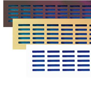 Grilles de ventilation de soufflage métalliques à encastrer - Aluminium - Hauteur 80 mm_0