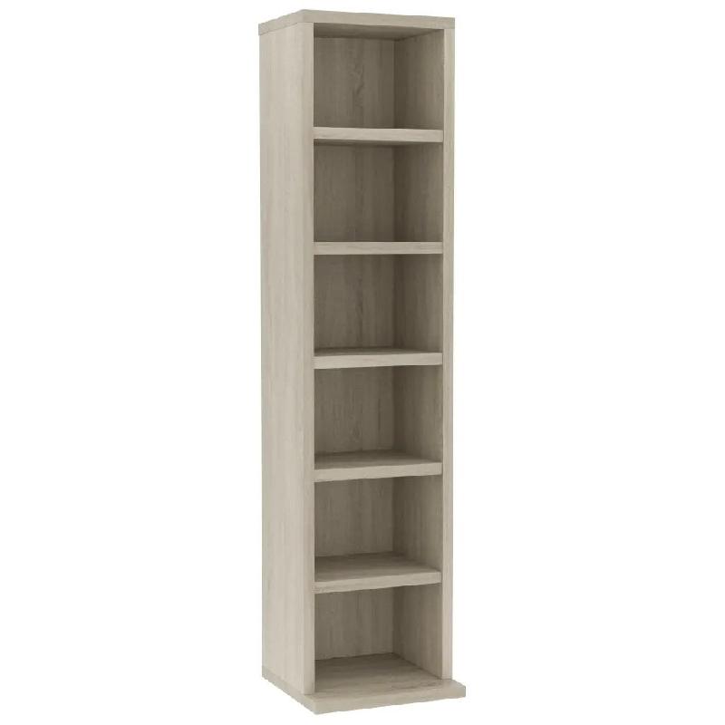 Helloshop26 - Armoire à CD bois d'ingénierie avec 6 compartiments ouverts 21 x 20 x 88 cm style moderne chêne sonoma 02_0047645 - vert Bois massif_0