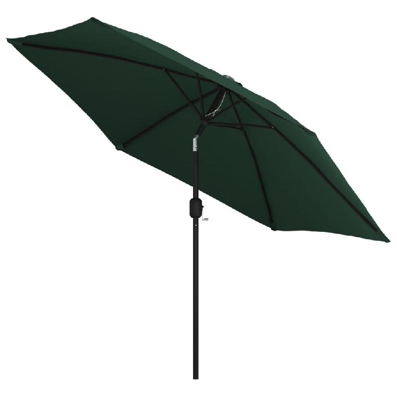 Helloshop26 - Parasol meuble de jardin en porte-à-faux 3 m vert 02_0008601 - vert acier 3000458847766_0