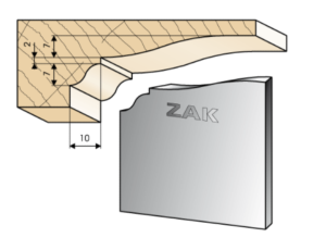 JEU DE 2 FERS ZAK531735 HAUTEUR 50MM