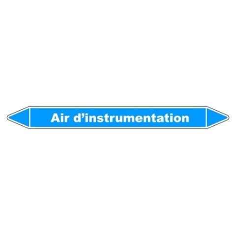 LOT DE 3 - MARQUEUR DE TUYAUX - AIR D'INSTRUMENTATION - VINYLE LAMINÉ 150 X 12 MM