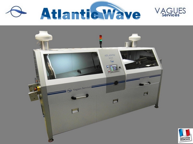 Machine de brasage double vague Atlantic Wave - brasage de composants électroniques avec pupitre tactile et tête de vagues titane_0