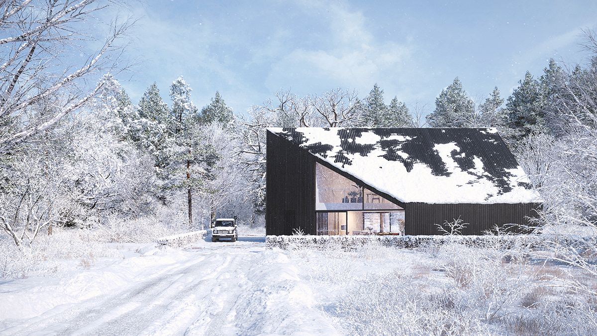 Maison à ossature - 4 containers maritimes type A - 40 pieds HC modifiés - Dimensions 6,06 x 2,44 x 2,89 mètres_0