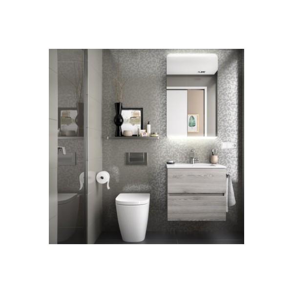 MEUBLE DE SALLE DE BAIN FUSSION LINE 600 2 TIROIRS PIN BAHÍA 598 X 540 X 450 MM - SALGAR 26553