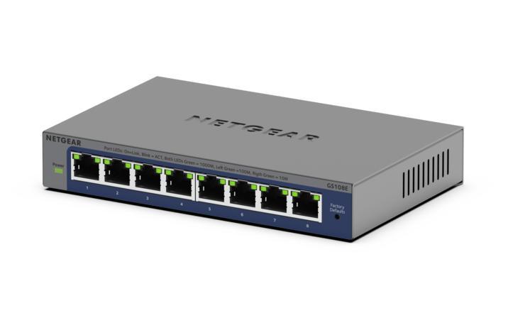 NETGEAR GS108Ev4 Non-géré L2/L3 Gigabit Ethernet (10/100/1000) Gris_0