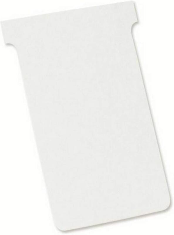 Nobo Lot de 5 Pack de 100 fiches T, indice 3 / 80 mm, 160 g/m², blanc - 3147330068779_0