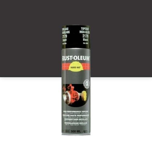 PEINTURE DE FINITION - AÉROSOL 500 ML - NOIR MAT - HARD HAT® RUST-OLEUM