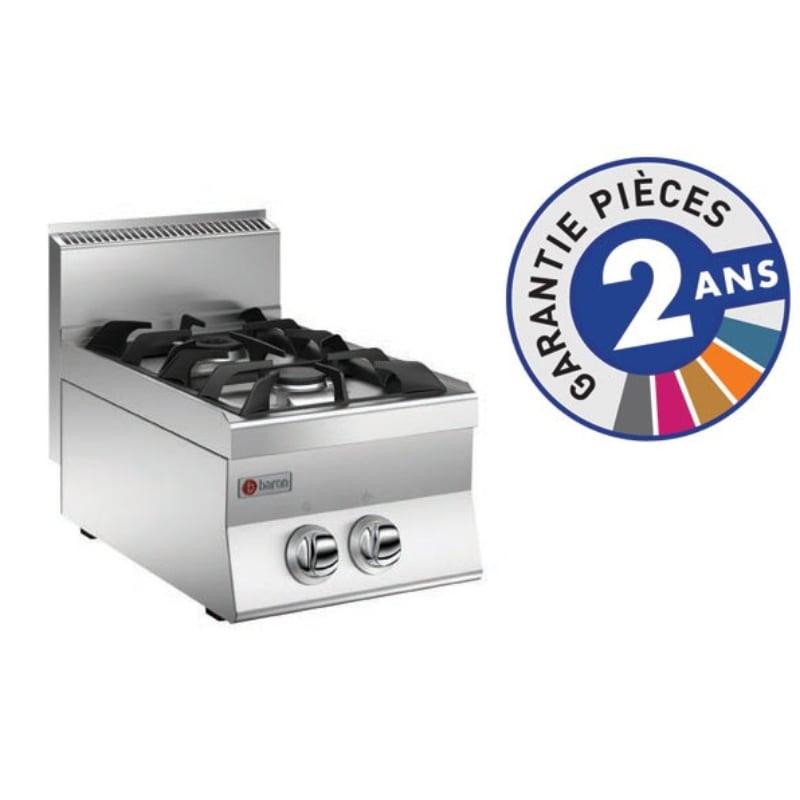 PLAQUE DE CUISSON GAZ 2 OU 4 FEUX VIFS GAZ - GAMME 650 - BARON