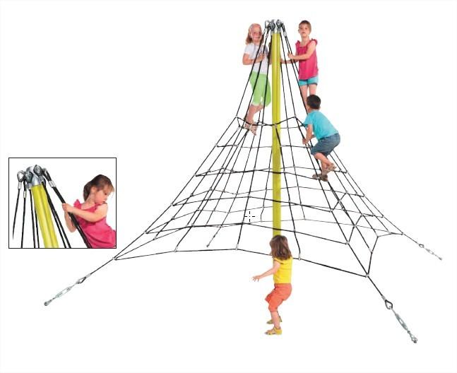 Pyramide en corde - Jeu pour grimper comme une araignée_0