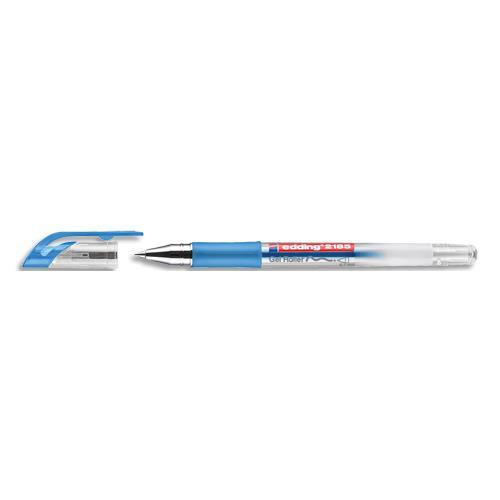 ROLLER ENCRE GEL EDDING E2185 - POINTE METALE 0,7MM - COLORIS BLEU