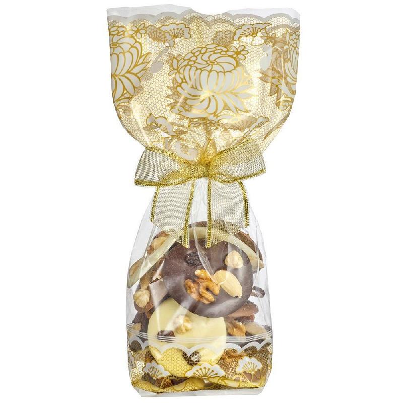 Sachet confiseur imprimé Andalousie 12 x 26 cm avec fond carton - par 100_0