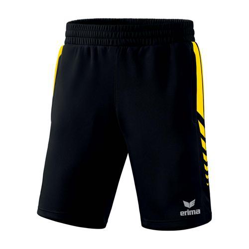 SHORT ENFANT - ERIMA - WORKER SIX WINGS NOIR/JAUNE
