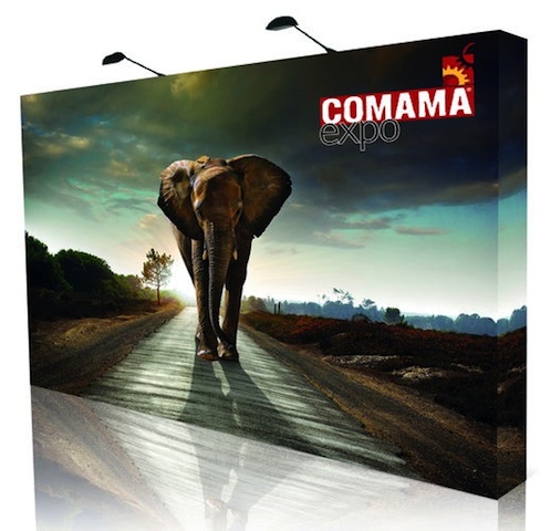 Stand parapluie textile 5x3 droit - Impression numérique textile M1 - Standtext13_0