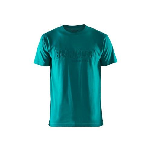 T-SHIRT DE TRAVAIL BLEU CANARD IMPRIMÉ 3D - XL BLAKLADER