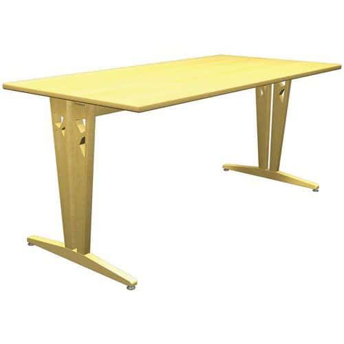 TABLE IRISS 160 X 80 CM DL - STRATIFIÉ HÊTRE/HÊTRE NATUREL
