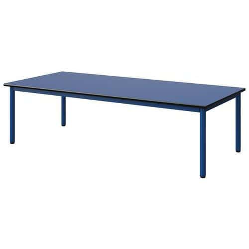 TABLE MALIBU 180X80 T1 4P STRA BLEU U525/NOIR BLEU 5005