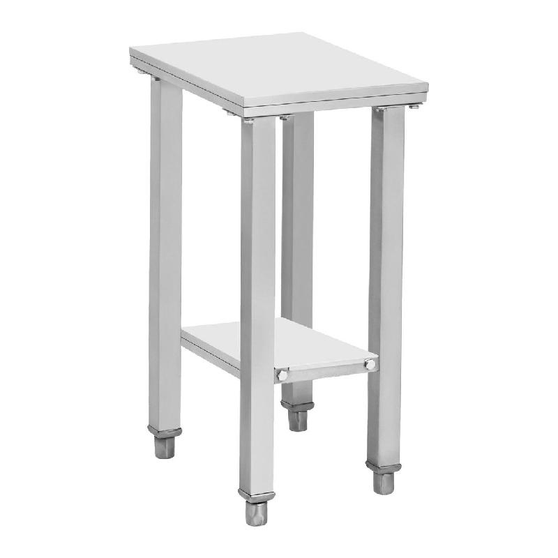 Table pour friteuse - 41 x 29 cm - Acier inoxydable - Charge max 150 kg - Réf : 14_0003727_0