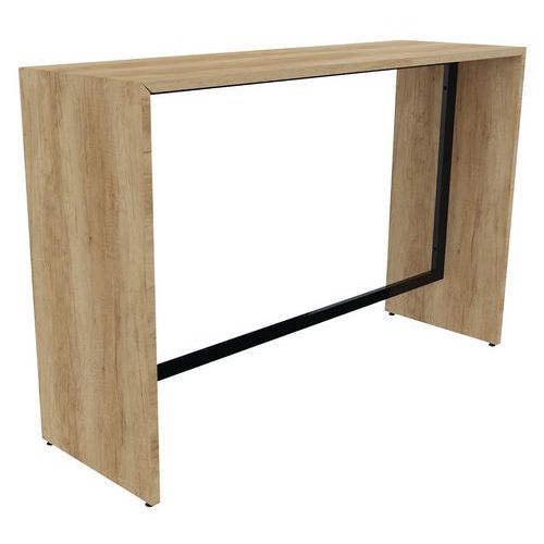 TABLE RÉUNION HAUTE CONVY 160X104X50 CM CHÊNE VIEILLI/NOIR - BURONOMIC