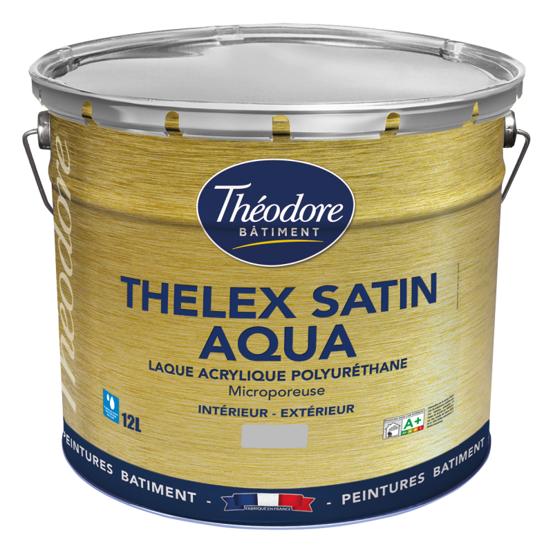 Peinture laque décorative satin aqua - Grande facilité d'application - réf. Ag00844 - Theodore_0