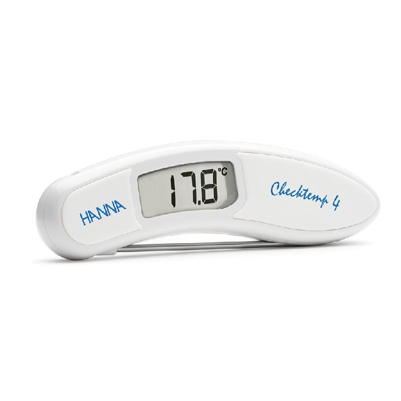 Thermomètre électronique Checktemp 4 - sonde rabattable - conforme EN13485 - HI151-000 - précision ±0,2 °C de -30 à 170 °C_0