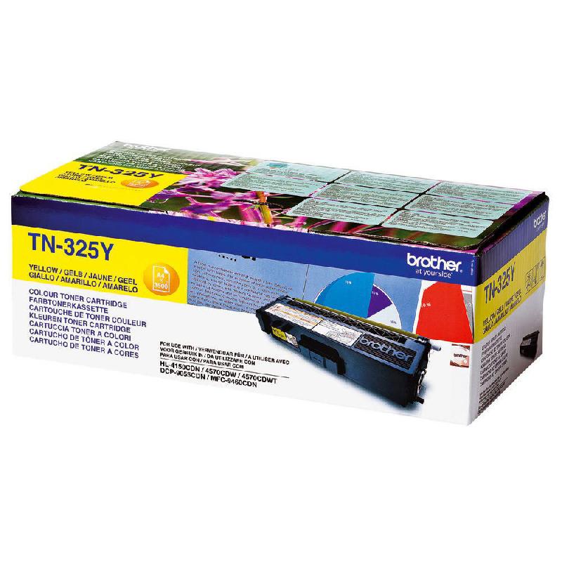 TONER BROTHER TN325Y - JAUNE - 3500 PAGES