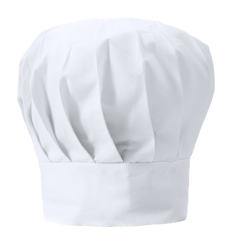 Toque chef cuisinier - 35% coton, 65% polyester - Blanc - 53,33 g_0