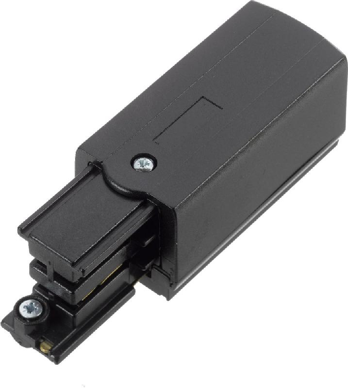 Interconnecteur saillie noir - alimentation pour spot sur rail 3 allumages - Accessoires pour LED_0
