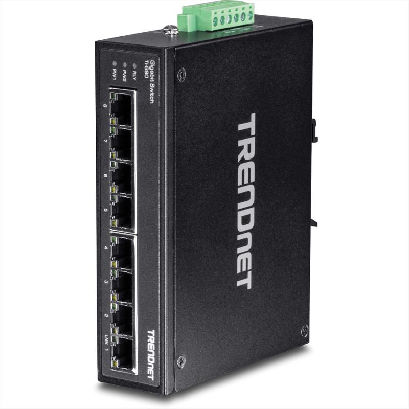 TRENDnet TI-G80 Switch Rail DIN Gigabit industriel renforcé à 8 ports_0