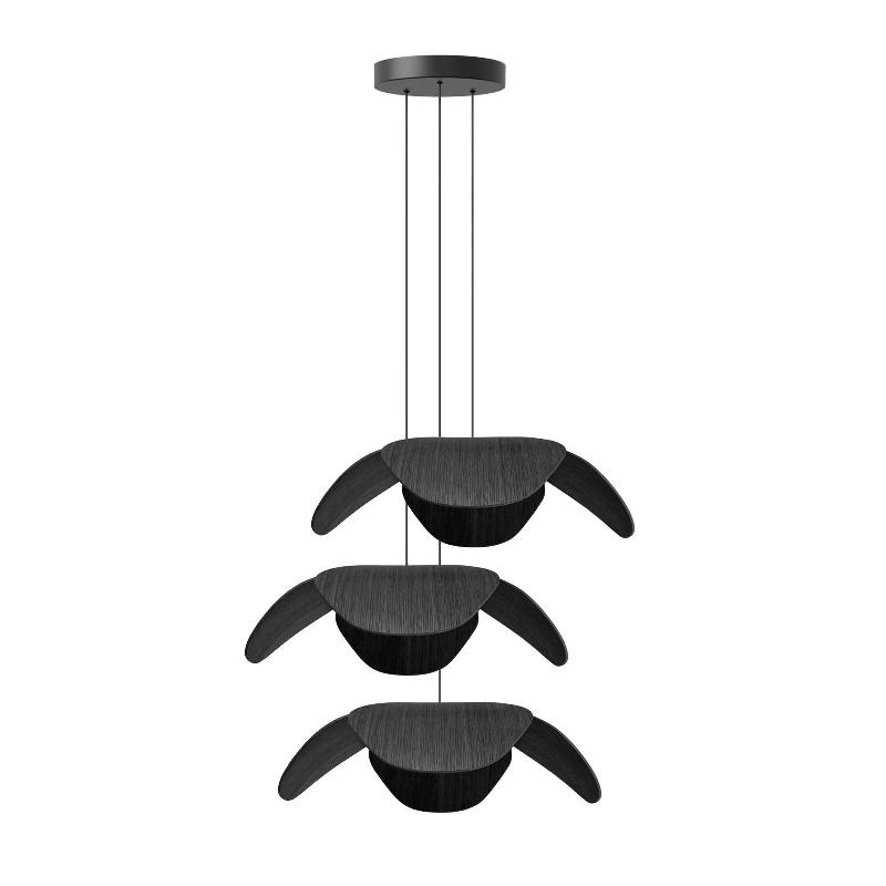 UMAGE FORGET ME NOT LARGE SUSPENSION À 3 LAMPES CHÊNE NOIR