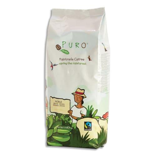 Puro - Paquet de 1kg de café en grains - 80% Arabica, 20% Robusta_0