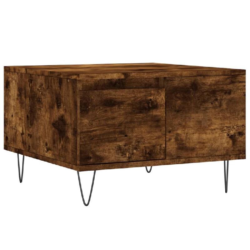 VidaXL Table basse chêne fumé 55x55x36,5 cm bois d'ingénierie Modèle Flex Panorama Luna - 830761_0
