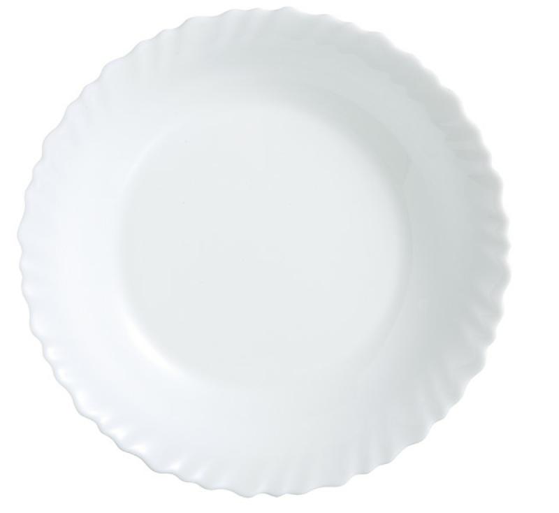 PLAT CREUX ROND BLANC VERRE Ø 28 CM FESTON ARCOROC