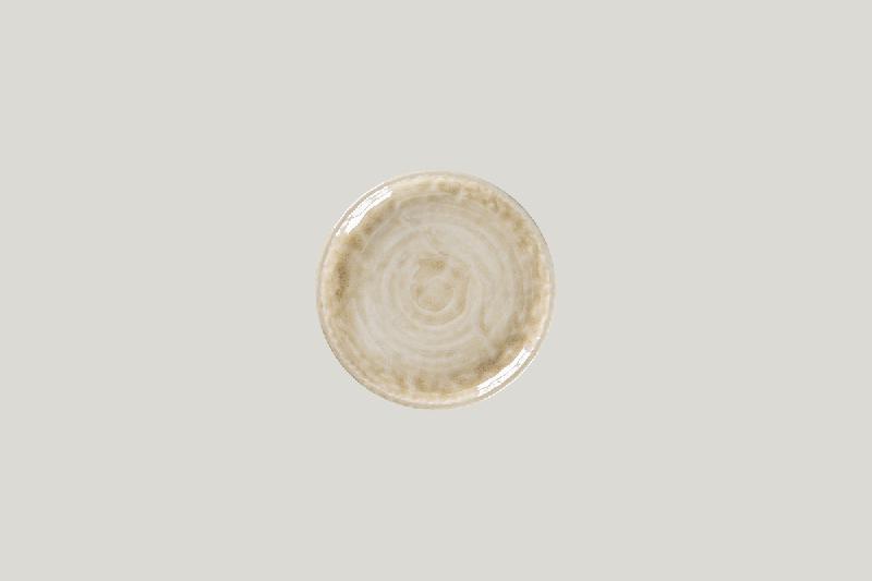 ASSIETTE PLATE COUPE ROND VANILLA PORCELAINE Ø 15 CM KRUSH RAK