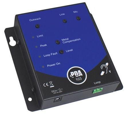 Amplificateur boucle à induction PDA103R Rondson - Petite salle 50 m² - Kit complet avec câble et fixation_0