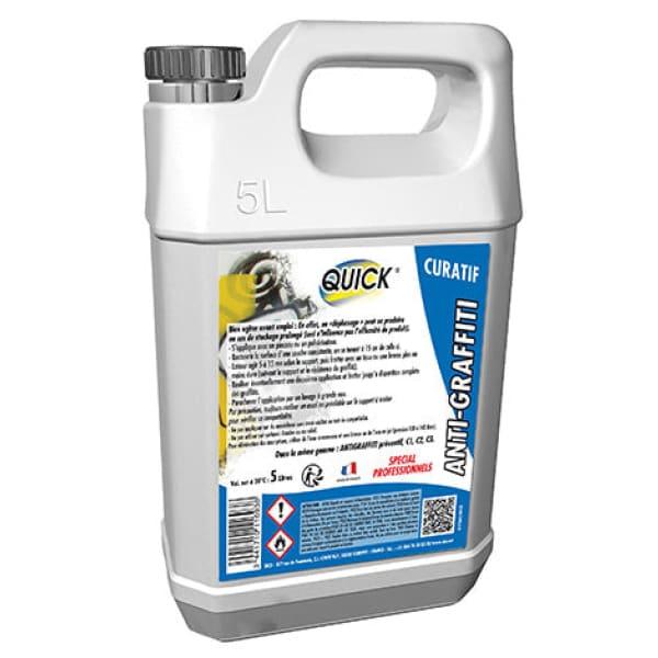 Anti-graffiti curatif - Bidon de 5L - Action rapide pour surfaces lisses et poreuses_0