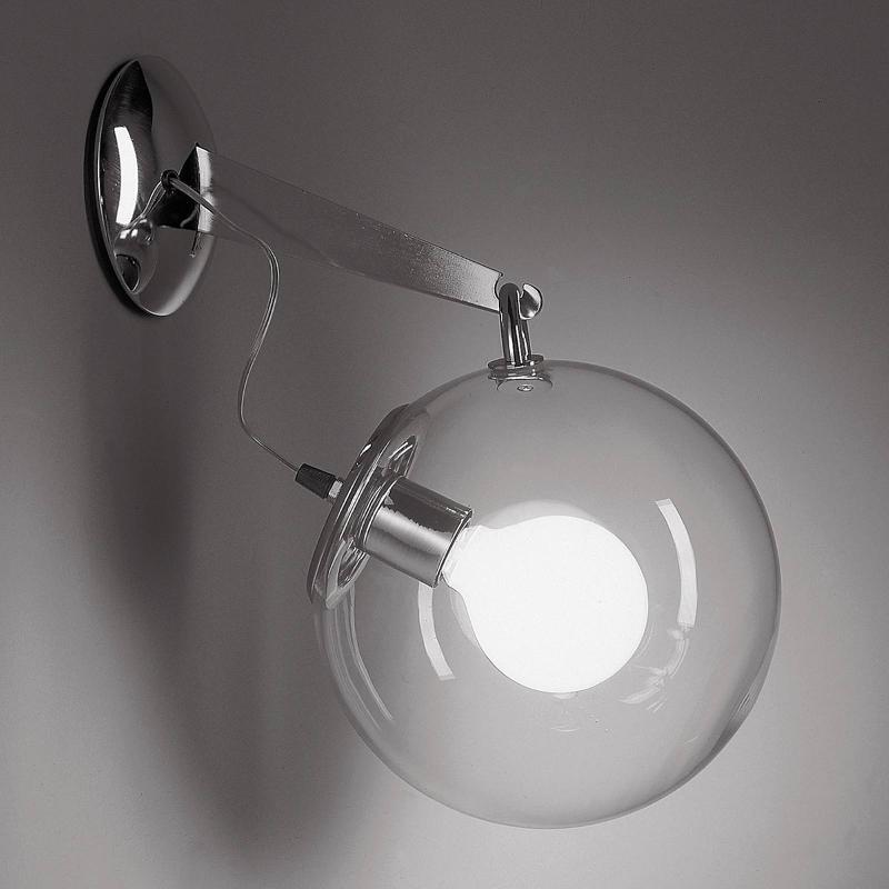 ARTEMIDE MICONOS APPLIQUE EN VERRE CHROMÉE
