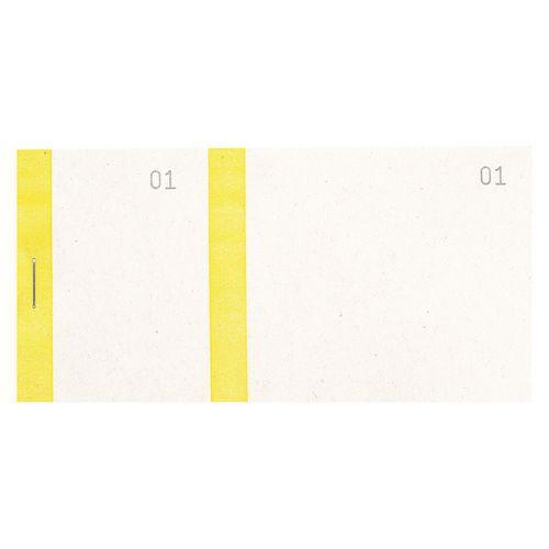 BLOC VENDEUR COL. JAUNE 100 FEUIL. DOUBLE NUM. 6 6X135CM - EXACOMPTA