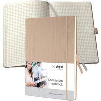 CARNET DE NOTES CONCEPTUM, A4, LIGNÉ, BEIGE