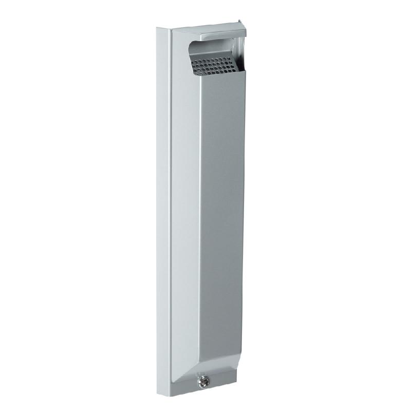CENDRIER MURAL ROSSIGNOL ARKÉA AVEC SERRURE 3 L GRIS MÉTAL