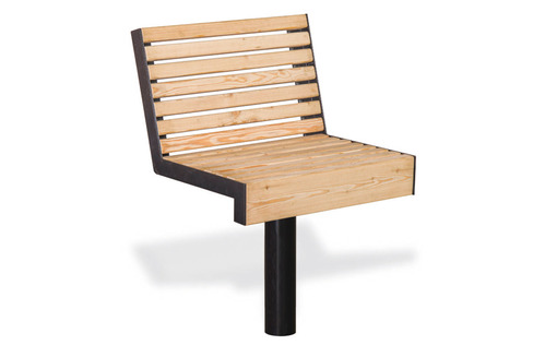 Chaise en bois longueur 0,6m pour parc, avenue - PROMENADES PIVOTANTE - Husson international_0
