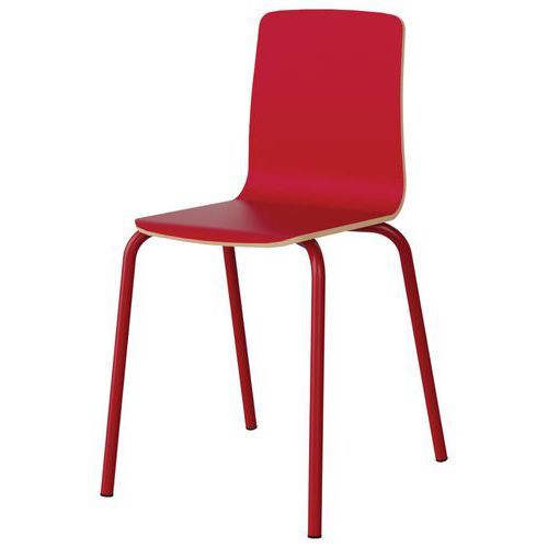 CHAISE MALIBU 4P T7 COQUE ROUGE U321 / ALU ROUGE 3020 - MANUTAN EXPERT