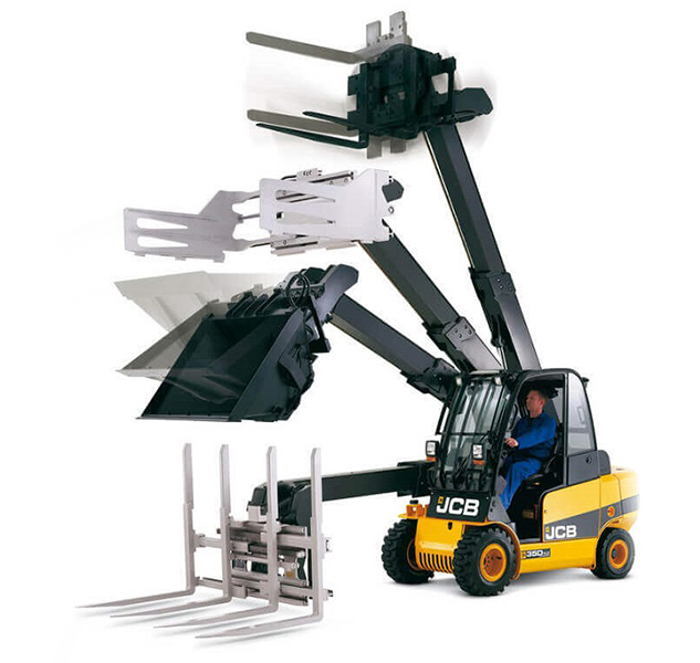 Chariot élévateur thermique télescopique Teletruk TLT25D - JCB - Pour mairies, collectivités et terrains accidentés_0