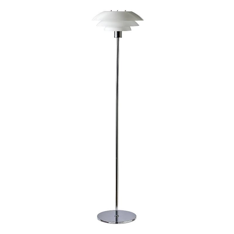 DYBERG LARSEN DL31 LAMPADAIRE VERRE CHROMÉ